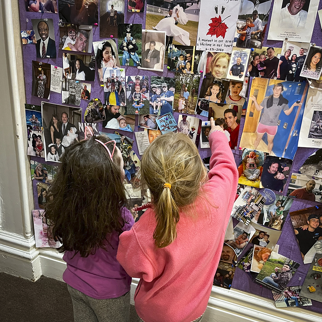 At Good Grief, it's important that our children continue the relationship with their person who died. Our Memory Wall is a sacred place, one of the many ways we encourage that connection.

#Grief #GriefSupport #ContinuingBonds #GoodGrief