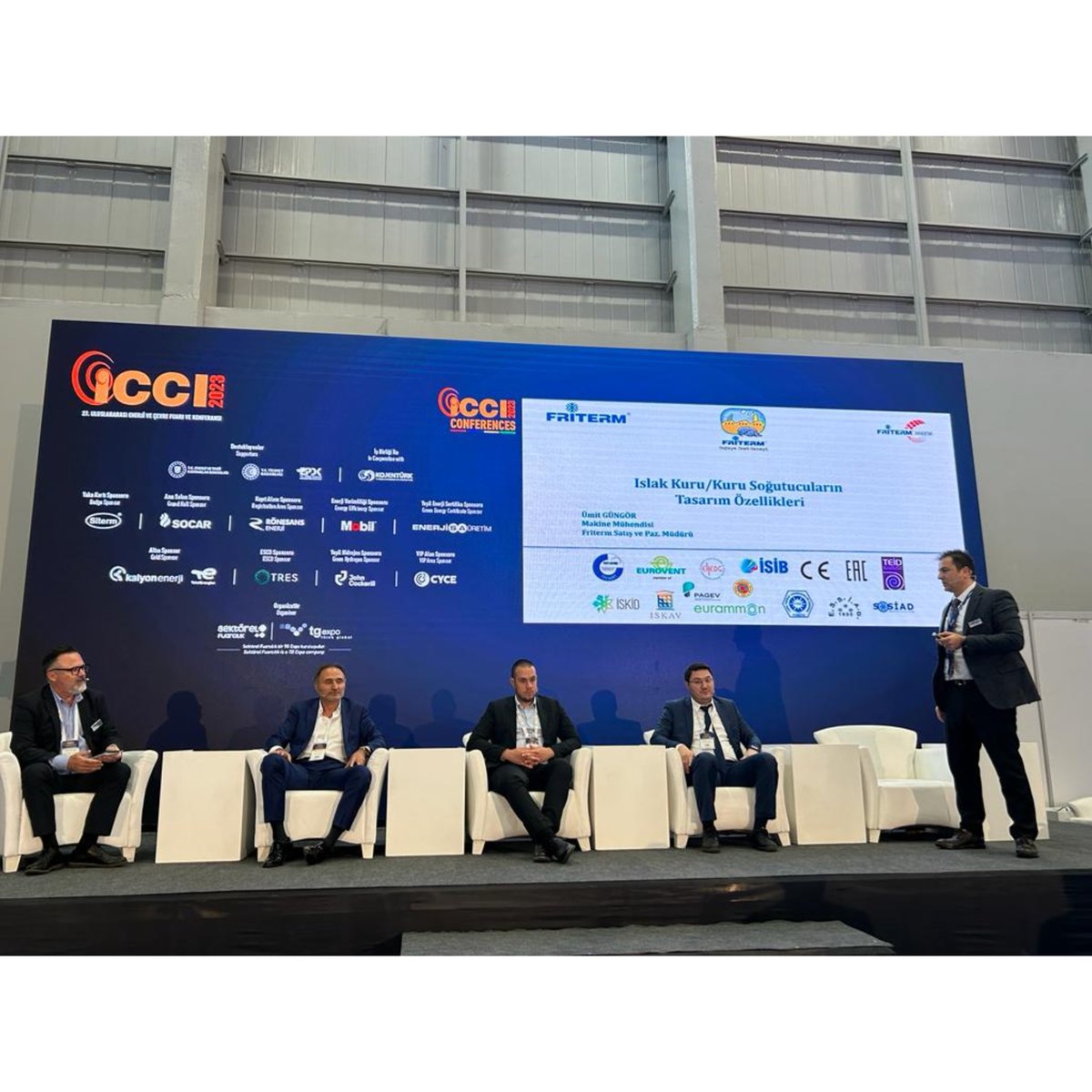 Friterm's tweet photo. ICCI 2023 enerji ve çevre fuarı kapsamında gerçekleşen soğutma teknolojileri konferansında yurt içi satış ve pazarlama müdürümüz Ümit Güngör konuşmacı olarak yer aldı. https://t.co/12vyhbrL2M