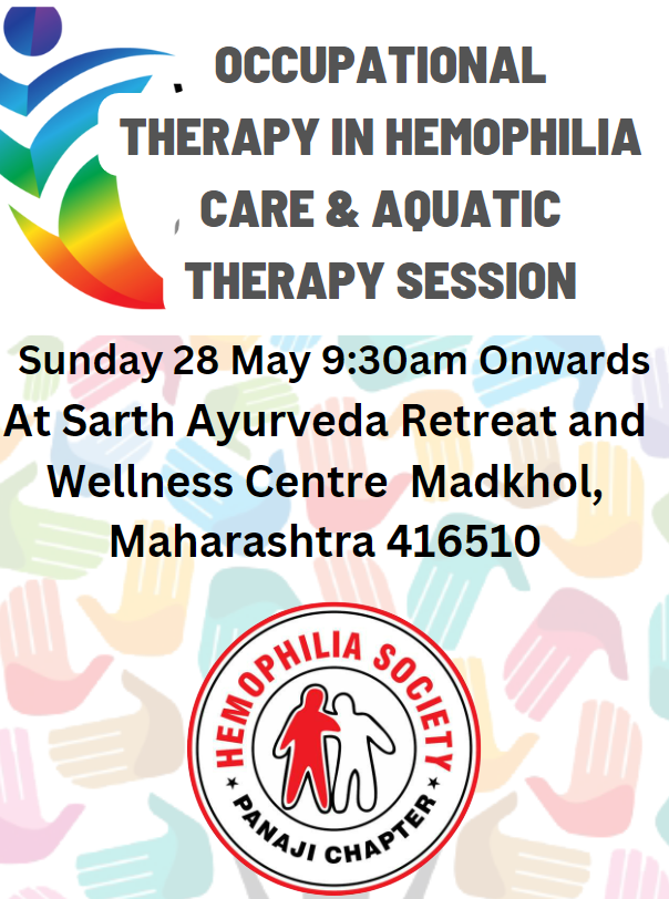 Join us for an informative #Occupational Therapy in #Hemophilia Care session on May 28th at Madkhol. 🩸💪 Gain valuable insights into optimizing quality of life for individuals with hemophilia.@PrakashWKamatPK