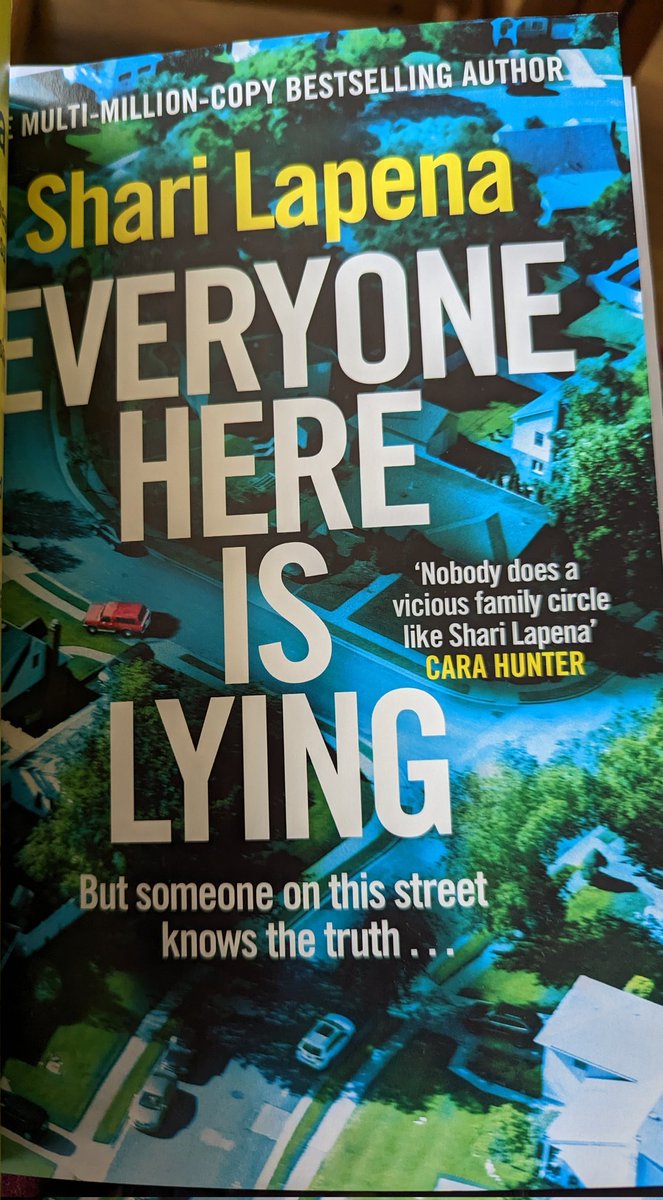 #incoming #bookmail ❤️ #EveryoneHereIsLying #upcomingrelease #book from #author #ShariLapena Luna is very smart today, tie on for the #bookshoot 🤣📚❤️ inbetween clowing about #blogtour coming soon, book out 6th July ❤️ xxx #RandomThingsTours  #booktwt happy #bookworm