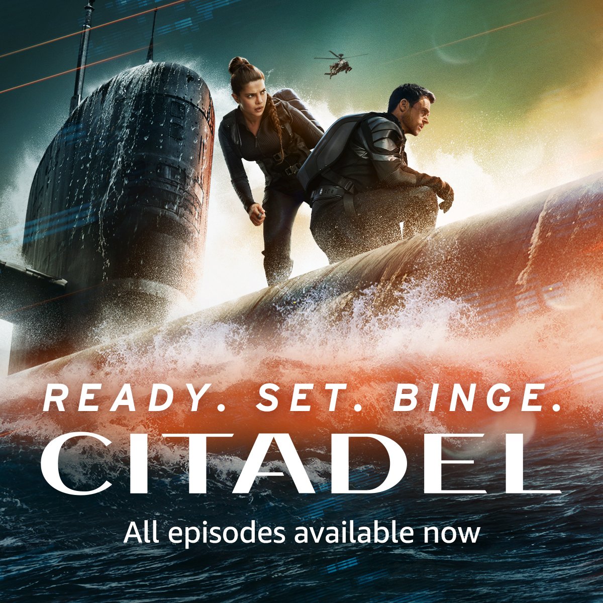 CitadelonPrime's tweet photo. Are you ready? Binge the entire first season of Citadel now on @PrimeVideo. #CitadelOnPrime https://t.co/lb04YWiX7i