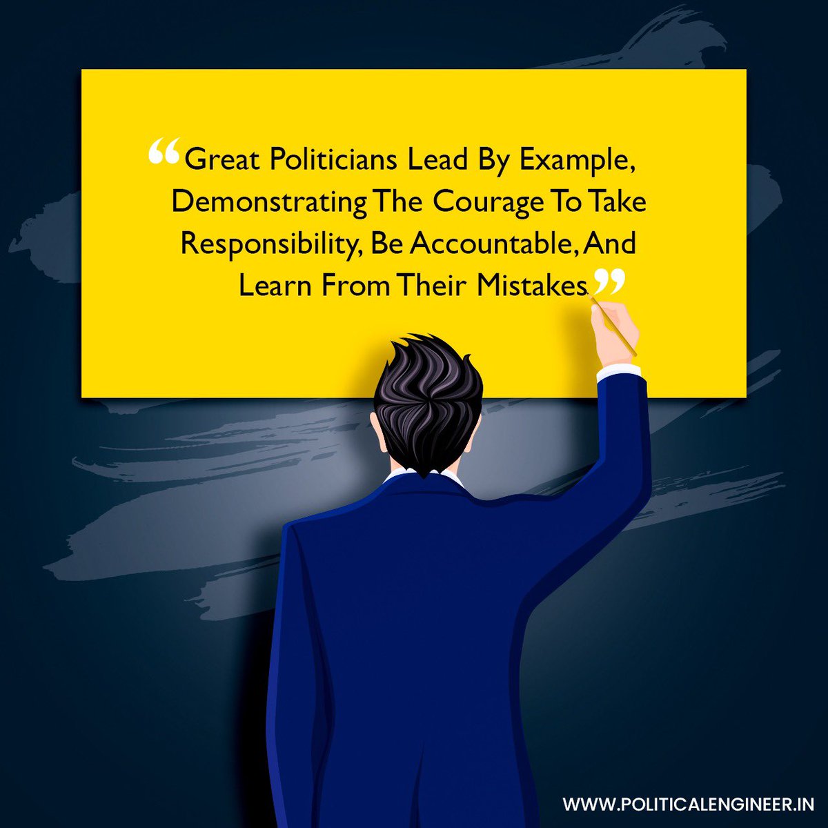 Political_Er's tweet photo. Lead with Courage, Accountability, and Continuous Growth!
Great politicians inspire through their actions, leading by example. 

They have the courage to take responsibility, be accountable, and embrace the opportunity to learn from their mistakes.

#PoliticalEngineer https://t.co/bmC0pWrG2B