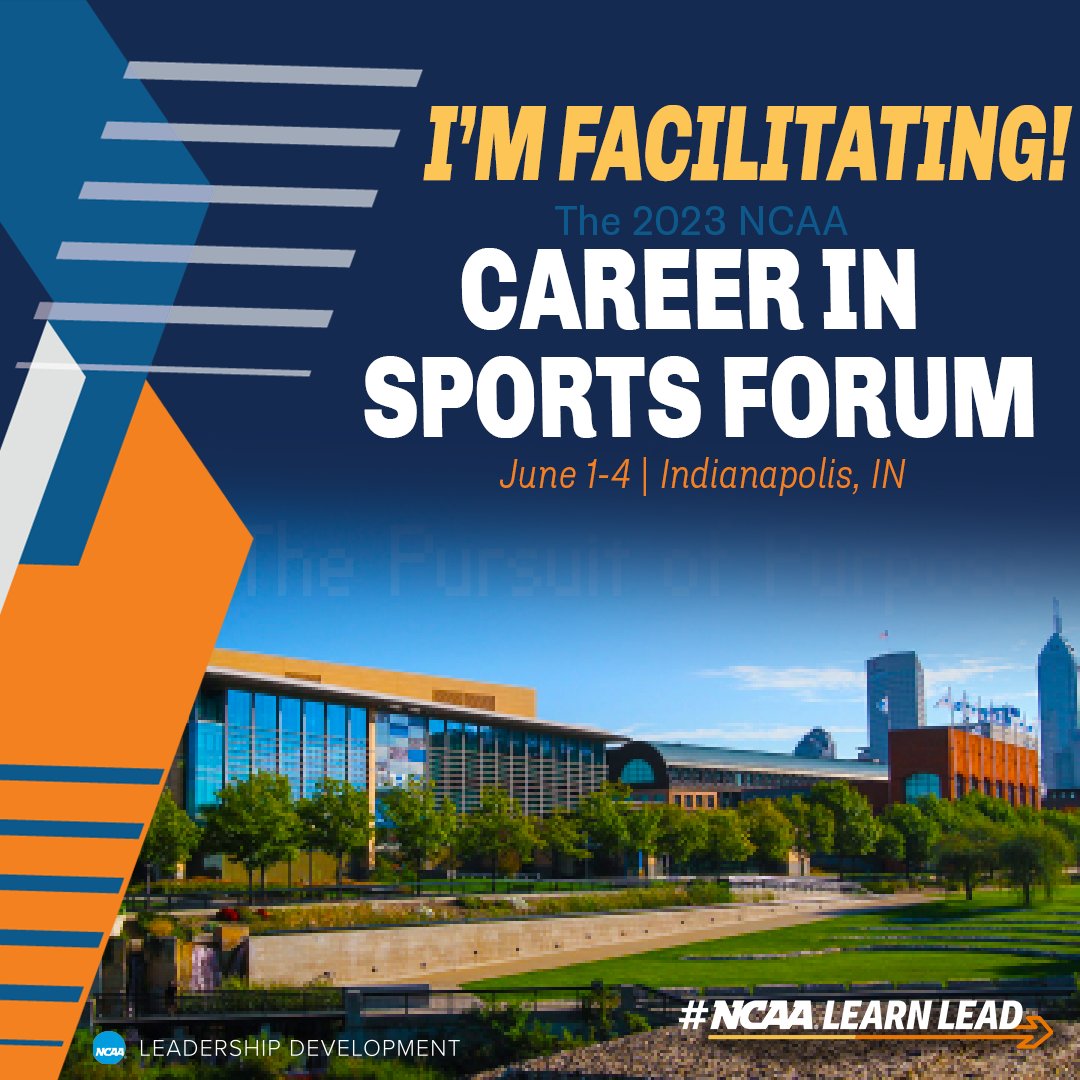 Pumped to be back as a facilitator the NCAA Career in Sports Forum! I'm excited to meet a new cohort of student-athletes that are ready to learn about themselves and create positive change in the industry! #NCAALearnLead #NCAAcsf23