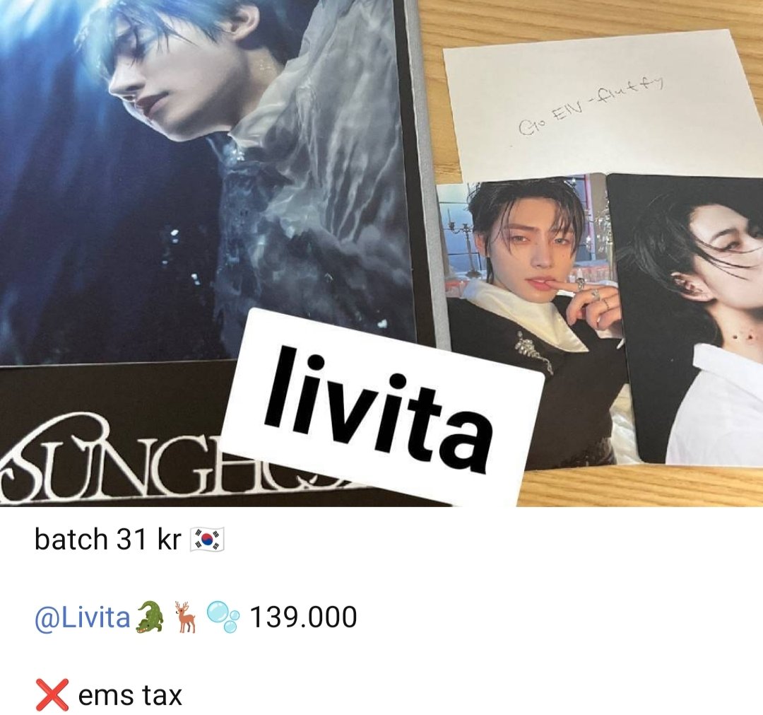 [help rt]
wto // want to opslot

Sunghoon Selfie PC A (Engene ver) Dark Blood Era Pair Ni-ki Concept PC (Engene ver) 

✅ negotiable
✅ go Tangsel
✅ done payment
❌ emstax
❌ pack
🧁 dm me if you interested 💗
mt after dm yap🤠

t. wts operslot wto lfb aab sunghoon niki enhypen