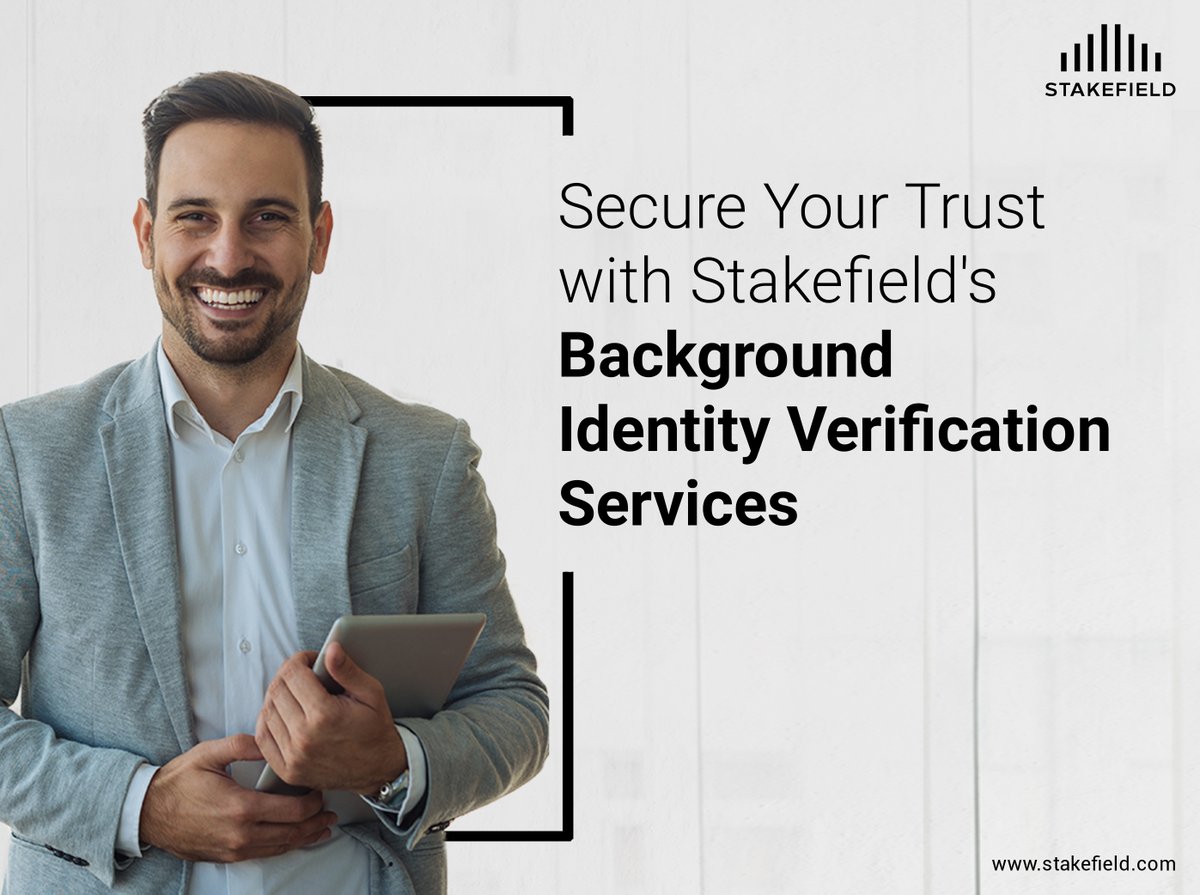 stakefield's tweet image. Ensure safety and trust with Stakefield's comprehensive background identity verification services. Protect your organization with confidence.

To know more, stakefield.com/background-ide…

#BackgroundVerification #BackgroundScreening #CredentialVerification #BackgroundChecks #Stakefield