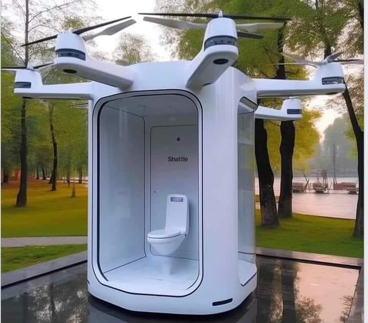 JjuukoJoel's tweet image. #TechMoment
Mobile drone toilets are out now.