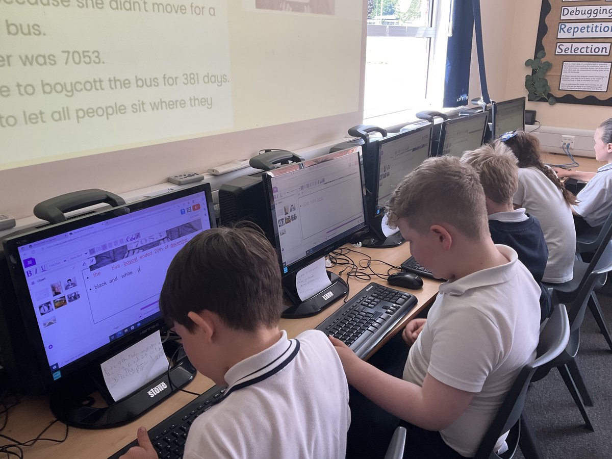 FPS_Computing's tweet image. Year 2 have been compiling great fact files about Rosa Parks.