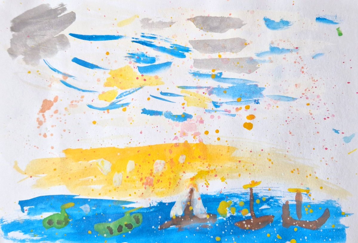 eliotgross's tweet photo. Friends, @kidsnftspace @WINNFTHORSE @AngelaofNft  this is a drawing by my daughter Olivia, she is 4 years old and she tried very hard ❤  #kidsnftraffle3 https://t.co/5dc9lIseY0