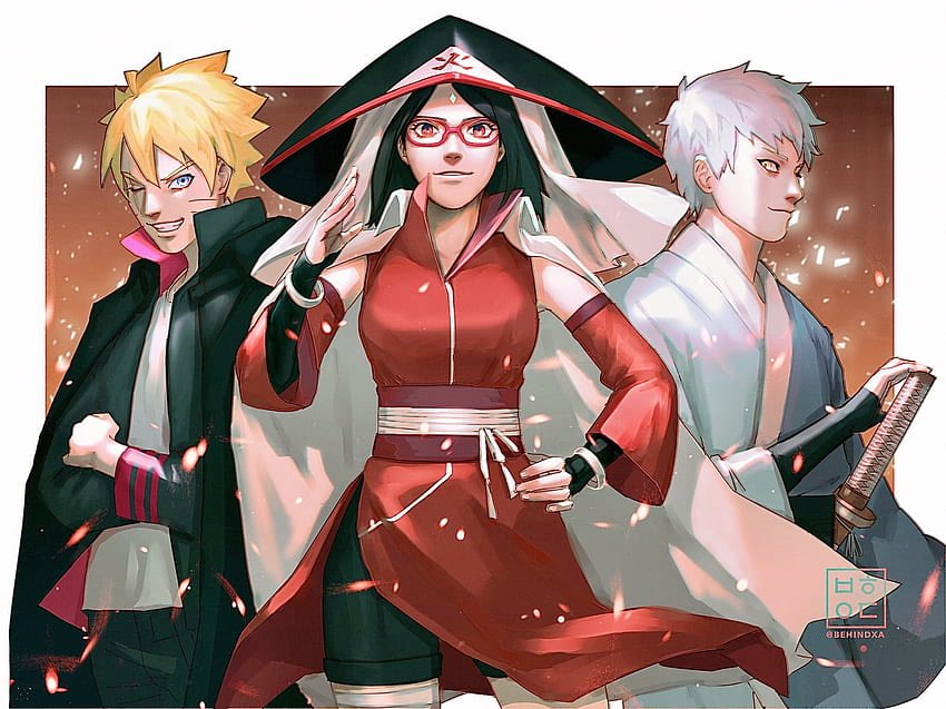 Hokage Sarada Uchiha! fanart by me :] : r/Boruto