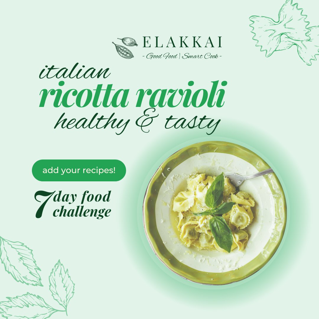 Discover the authentic taste of Italy with our mouthwatering ricotta ravioli.

#RicottaRavioli #ItalianCuisine #HomemadePasta #elakkai #foodpeople #follow #healthylifestyle #foodlover #delicious #foodies #foodgasm #healthyfood #foodblogger #homemade #foodie #cooking