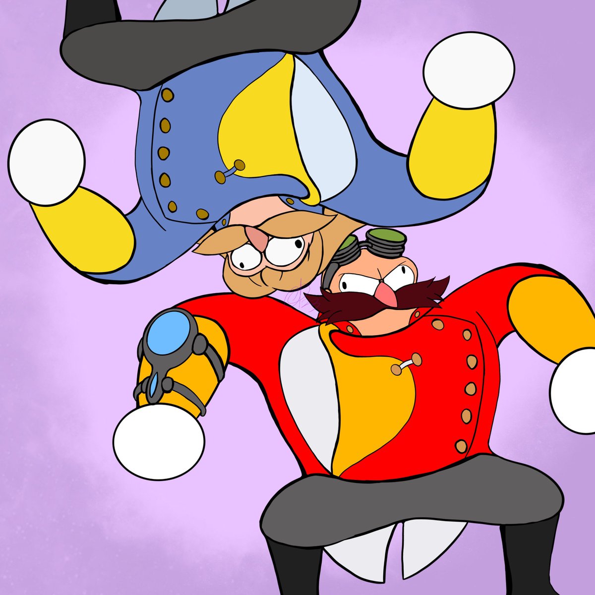 MorphoNega's tweet photo. these two men #steveeggman #morpho #sonicboom #eggmanboom #sonicboomfanart #morphosteveeggman #eggmansbrother #eggman #dreggman #drrobotnik #eggmanrobotnik #sega #segafanart #digitaldrawing #digitalart https://t.co/hb1rEzNA6y