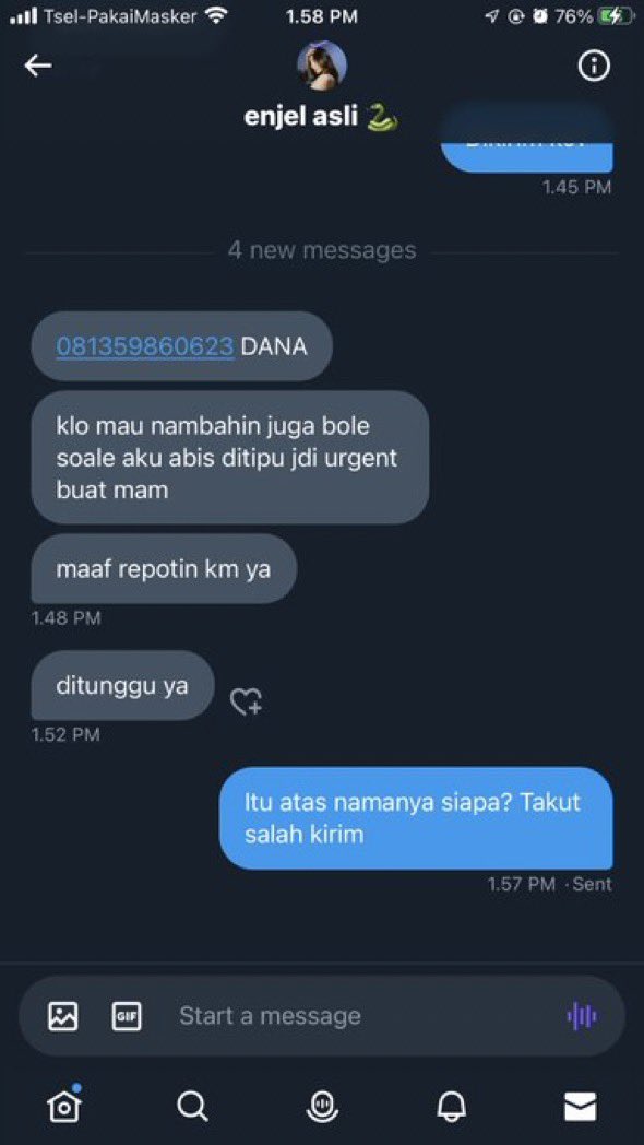 herradure's tweet photo. @hoseqerv0 ciee yang cclc karna abis di tipu chuakz https://t.co/6LxcWzL8Xf