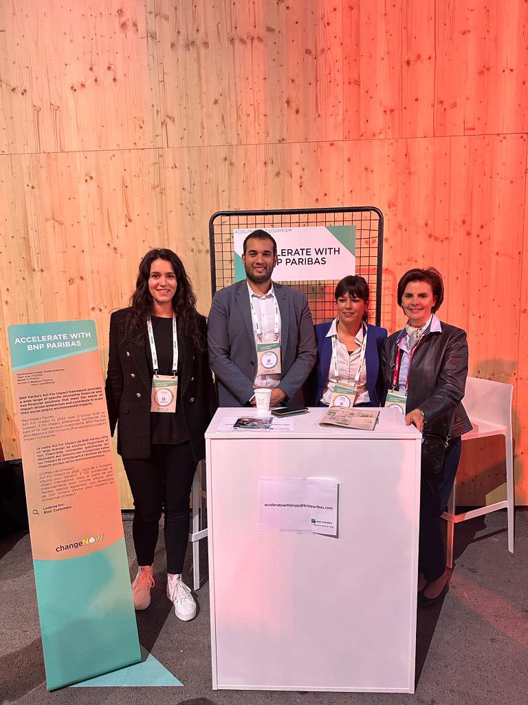 The Act For Impact team is at @ChangeNOW_world, alongside Sofia Merlo, our Head of HR! They provide financial and non-financial solutions to help impact companies to grow their business. The #ActForImpact program has supported more than 3000 firms with more than 2 billion euros.