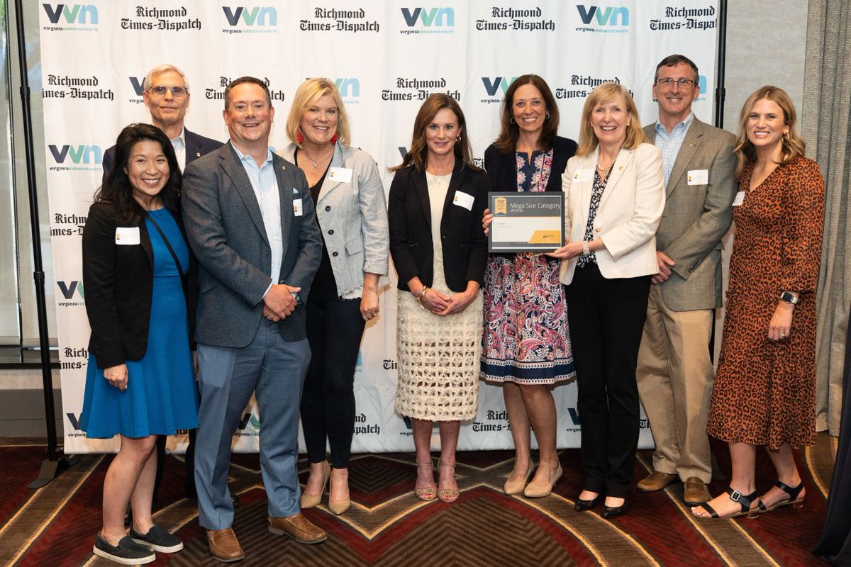MarkelStyle's tweet photo. We are grateful to be recognized as Richmond’s @TopWorkplaces winner in the mega size category. Our employees are what make Markel such a special place to work. They are at the heart of the #MarkelStyle. Read more about the award here: https://t.co/ImBjNSh4wa #WeAreMarkel https://t.co/UwndNUhT4t