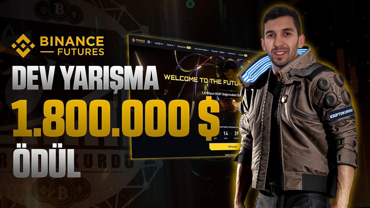 5 Mayıs - 31 Mayıs tarihleri arasında her gün 5 kişiye 20'şer Dolar veriyoruz! 🤑 İkinci gündeyiz.🎉🎉

1.800.000 $ Ödüllü Binance Vadeli İşlemler Turnuvası'na katıldım ve Kripto Kurdu Takımı'nın bir üyesiyim. Siz de katılın ve öne geçin 👉 binance.info/tr/FGT/MAY2023… 

👉 Nasıl