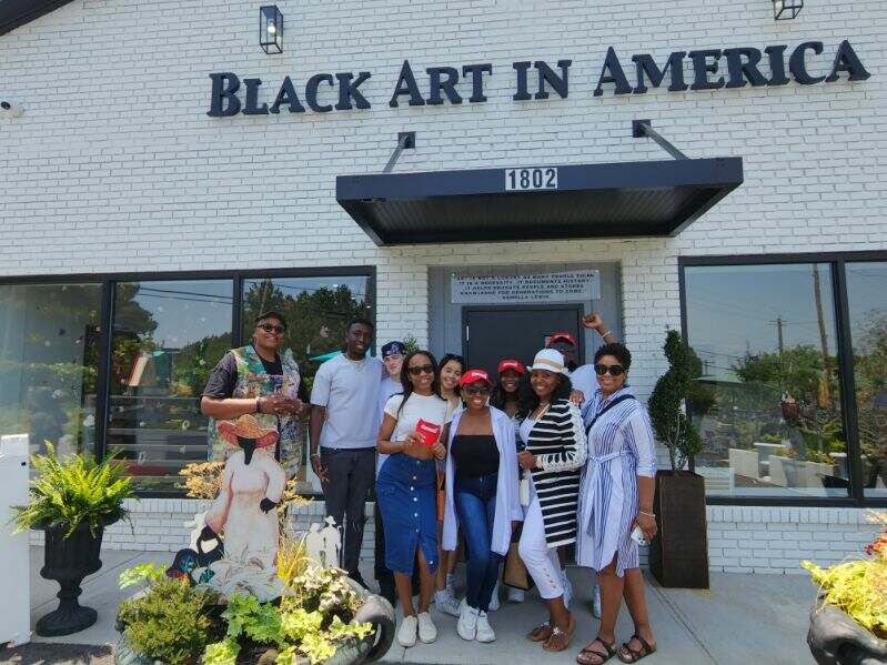 visiteastpoint's tweet photo. The @visiteastpoint team and our Canadian guests and media had the chance to visit  @blackartinamerica_. https://t.co/jTmlj0oAXY