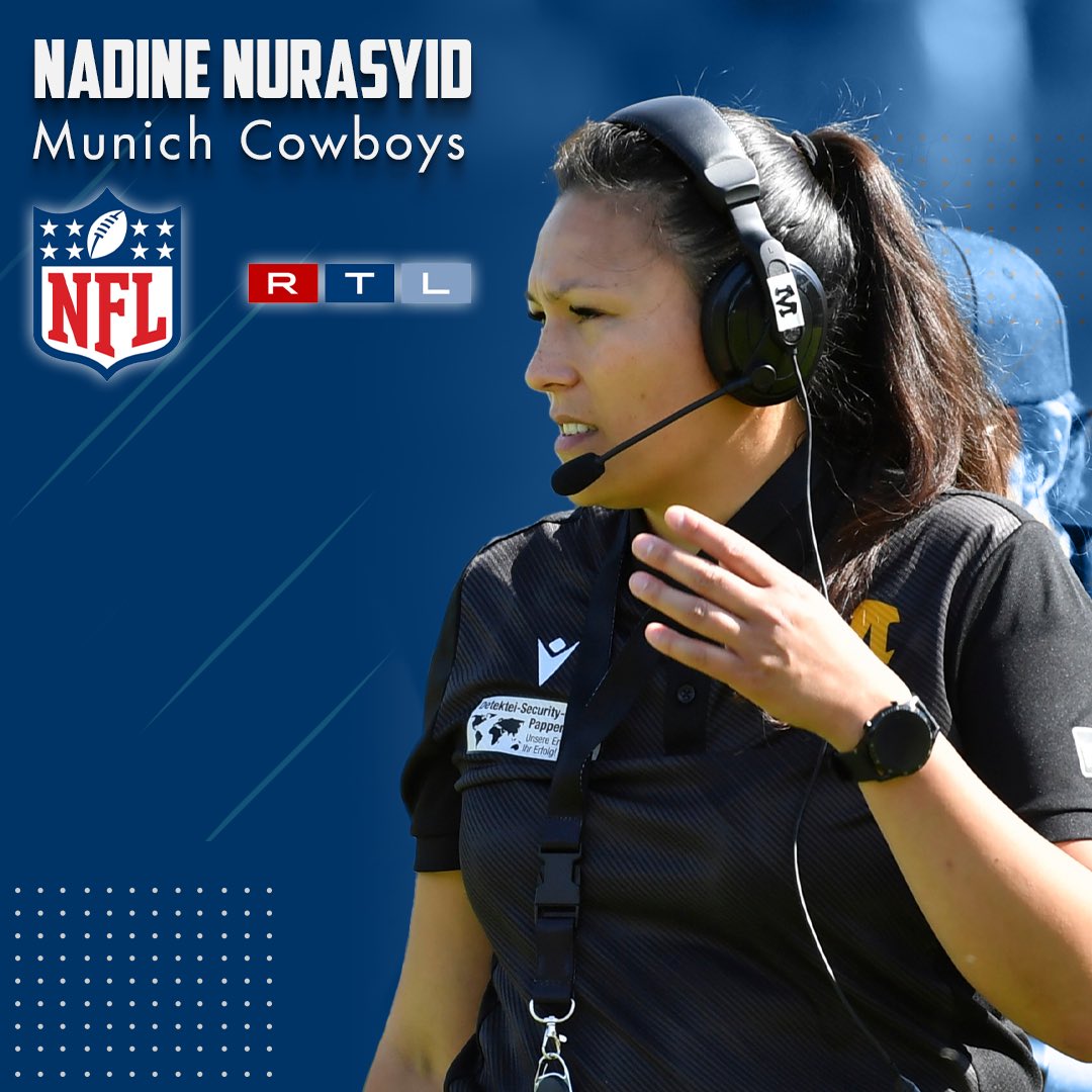afvby's tweet photo. @RTL_com hat heute das Team der neuen NFL Saison bekannt gegeben. Mit dabei auch @Coach_NadineN - herzlichen Glückwunsch liebe Nadine.
#AFVBy #NFL https://t.co/o3iIsXv6hK