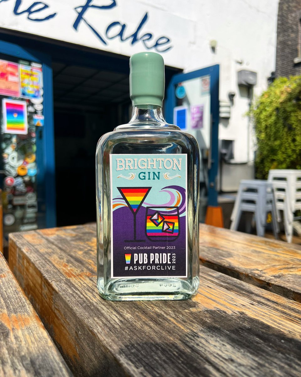 Rakebar's tweet image. Today is Pub Pride and Brighton Gin is our house Gin all day! Come along and give it a try! @BrightonGin
