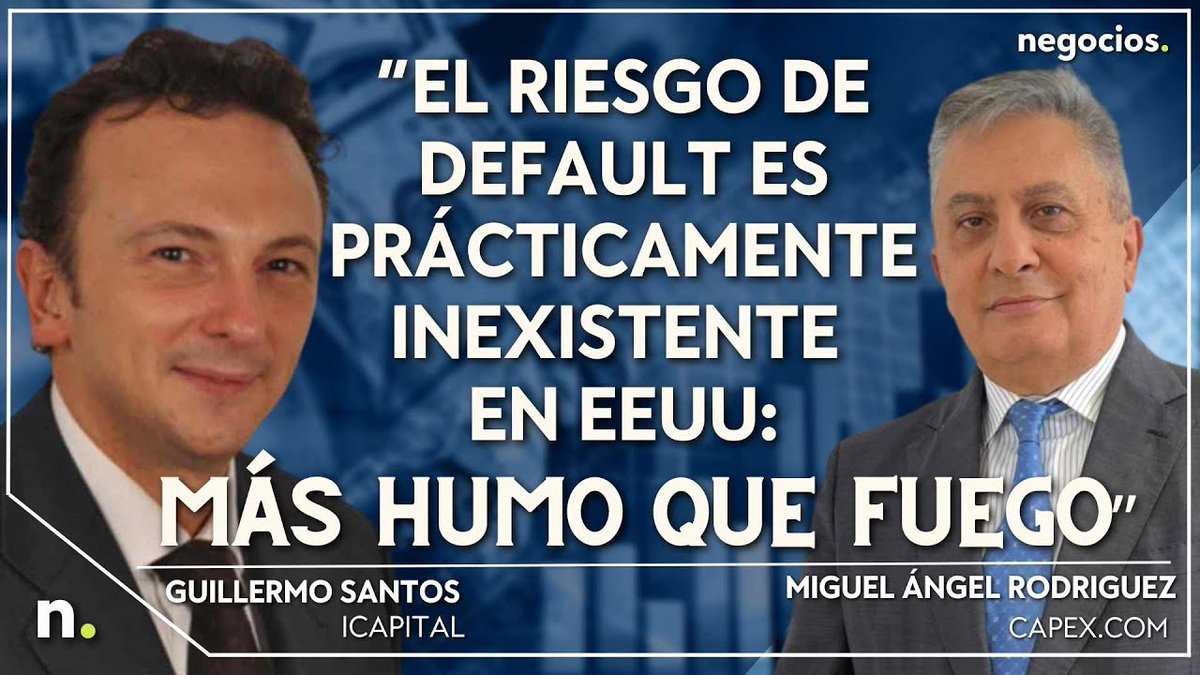 negocios_tv's tweet photo. "El riesgo de default es prácticamente inexistente en EEUU: más humo que fuego"
https://t.co/fG5ZltltZn
#default #techodeuda #eeuu #deuda #mercados #yellen #tesoroeeuu #crisiseeuu #recesioneeuu #crisiseconomica #crisisfinanciera #gasto #techodegasto #tertulia #negociostv https://t.co/bjAvDvQrKk