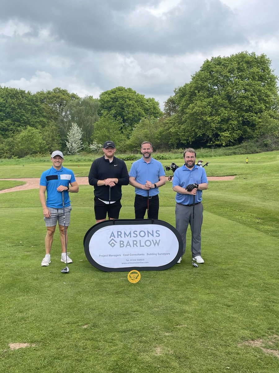 Thank you to <a href="/ArmsonsBarlowQS/">Armsons Barlow</a> and those who joined them for their recently charity golf day at <a href="/Kedleston_Park/">Kedleston Park GC</a> 
We greatly appreciate the donation made to help us continue the work we do to support our community #thankyou #donations #supportingourcommunity