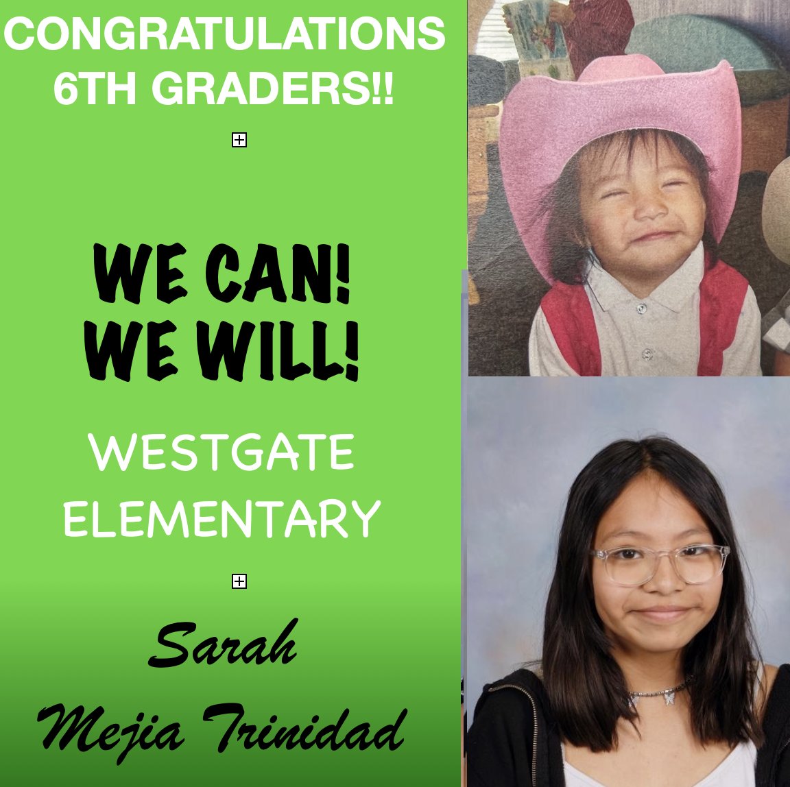 Westgate66's tweet photo. 6th Grade Shout-outs:
We are proud of all these students have accomplished during their time at Westgate! We wish them the best of luck as they begin the adventure of middle school! https://t.co/L3GfAc3Kfm