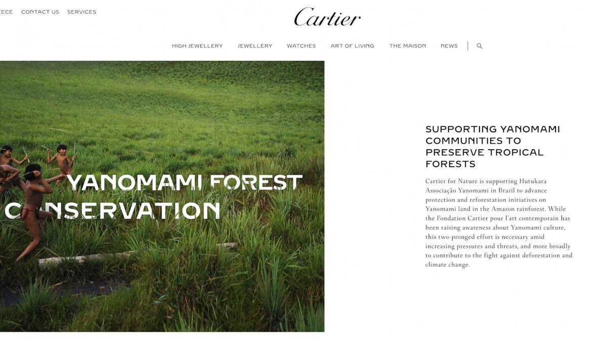 Short video on corporate greenwashing and the informed consent of Indigenous peoples! Cartier's use of images of Amazon tribe prompts Indigenous advocates to allege hypocrisy! #BoycottGOLD4Yanomami !!!
#Boycott4Wildlife  !!!
tiktok.com/@aljazee.../vi…
