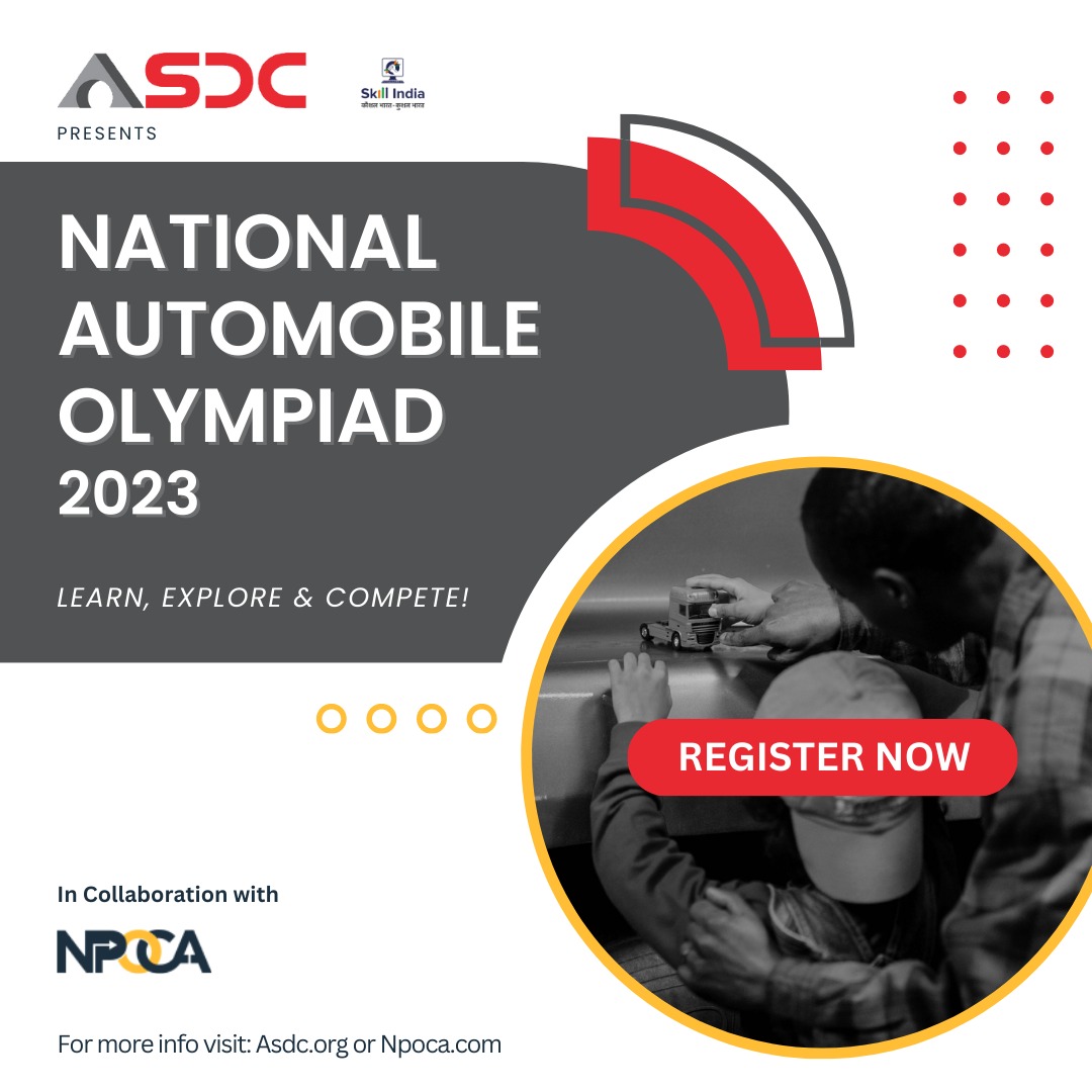 If you live and breathe automobiles, this is the ultimate opportunity to showcase your passion and expertise! 

ASDC's National Automobile Olympiad 2023 proudly presented in collaboration with NPOCA!