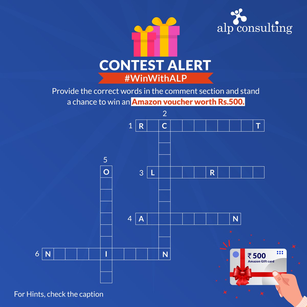 Contest Alert 🚨

#WinWithALP Contest is Back.

Comment with the correct answer and stand a chance to win an Amazon voucher worth Rs.500.

Comment now!  #ContestAlert #ContestIndia #Contest #contestgiveaway #ALPConsulting #Giveaway #participation #contesttime