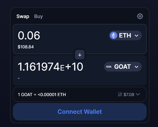 GOATTOKENX's tweet photo. Get ready to rock the market with your legendary moves 🤏

And embrace the  Power of the GOAT! 🐐🚀💎

#Etherum #memecoin #memetoken #PEPE  #ETHGOATSwap #GetYourSwagOn #GOATARMY https://t.co/9MVFcVXRQ0