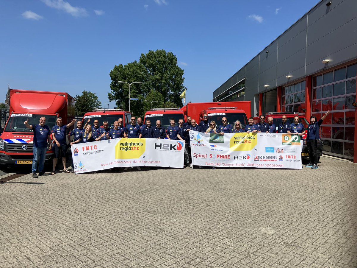 Het Roparun team 345 van de <a href="/VRZHZ/">Veiligheidsregio Zuid-Holland Zuid</a> is er klaar voor 😎 Ook wij steunen dit team bij deze fantastische uitdaging! #samensterk
