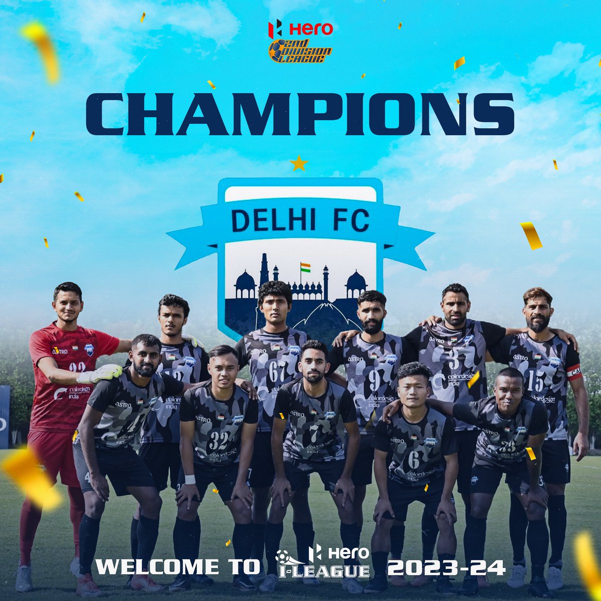 🤩🏆 CHAMPIONS OF HERO 2️⃣ND DIVISION 🏆🤩

#IndianFootball ⚽️ fans, get ready for @Delhi_FC to make their mark in the #HeroILeague 🏆

Delhi FC beat @AmbernathUnited 3️⃣-1️⃣ in their qualification decider 🤯

What an end to the #Hero2ndDiv 🏆 It doesn’t get much better than this 🥵