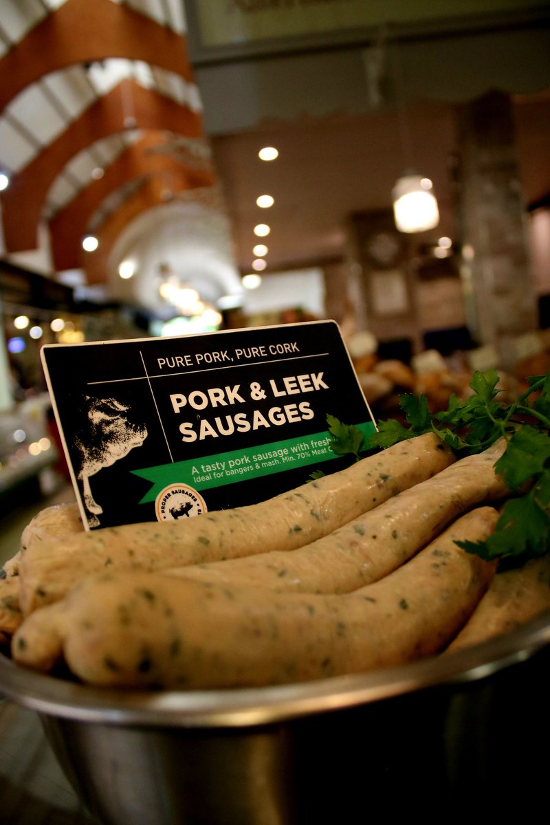 Pork & Leek Sausages🙌

This tasty pork sausages is an ideal candidate for Bangers & Mash, while also being perfect for all the family. Also suitable for the BBQ🔥

This sausages is exclusive to @EnglishMarket 🤟

#ProperSausages #pork #Cork #corkcity #sausages #Irish #gourmet