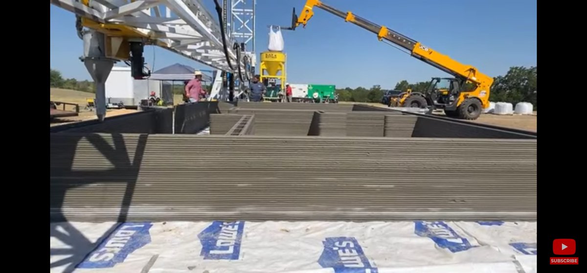 BlackBuffalo3D's tweet photo. It's #FAQingFriday. Today's question: What kind of equipment is recommended for the build site? A telehandler or forklift is needed to fill the silo. Black Buffalo 3D's proprietary mix, sold as Planitop 3D is sold in 3,000lb supersacks. #BB3D #Planitop3D #AC509 #3DCP https://t.co/p9ATBKmp0H