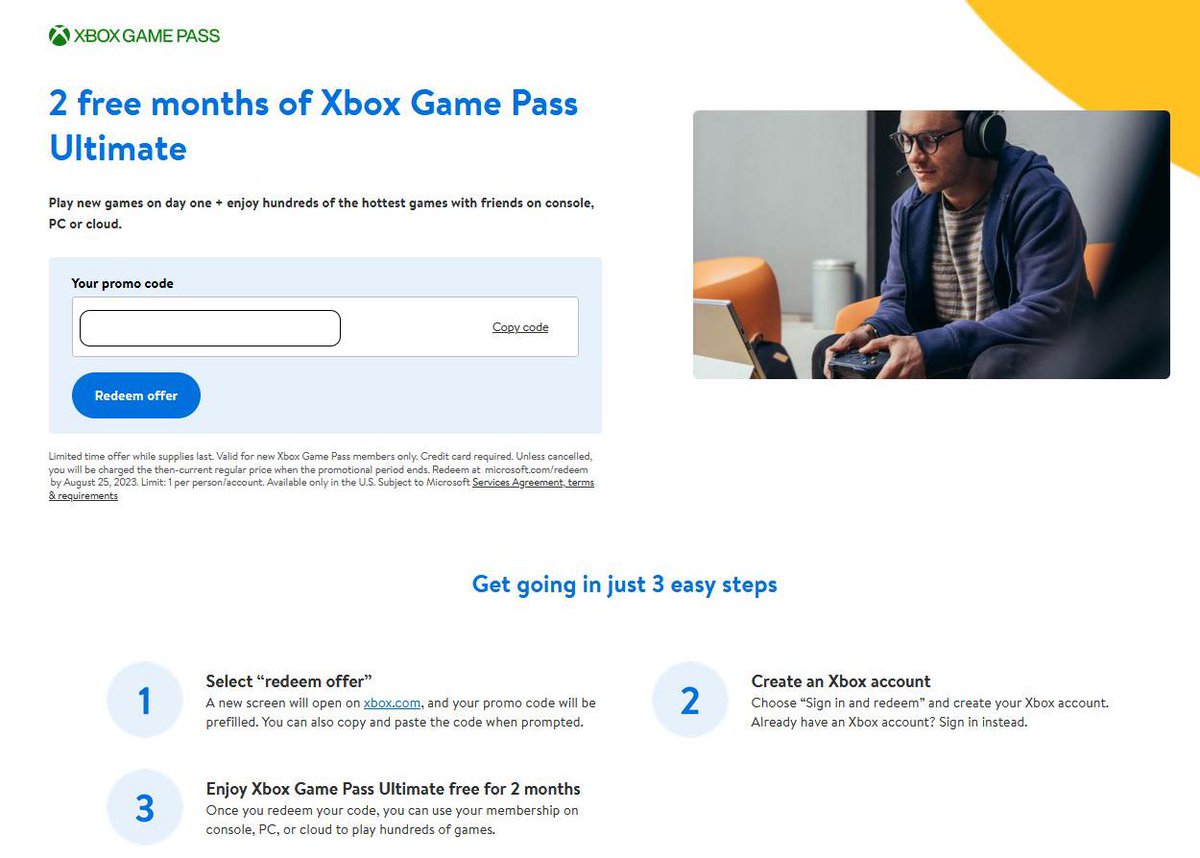 How to claim free 3 months of PC Game Pass.