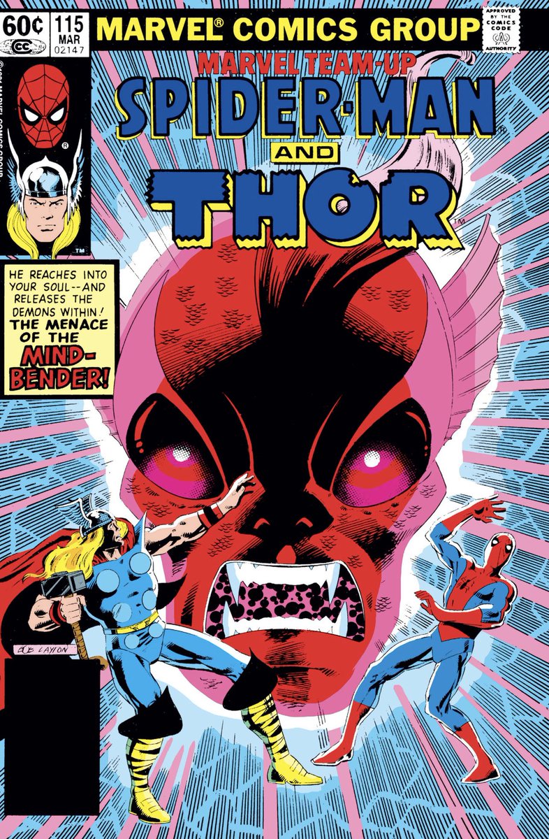 RT @XMen90sCovers: 676). Mar1982. 
The cover doesn’t lie, Thor and Spidey do indeed get MIND BENDED this issue https://t.co/BunlJDvYZJ