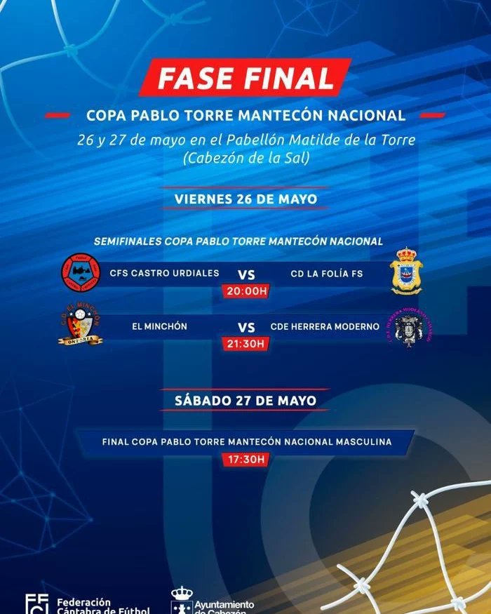 Esta tarde a través del siguiente enlace se retransmitirán ambos partidos de semifinales de la Fase Final de la Copa.

facebook.com/Selecci%C3%B3n…