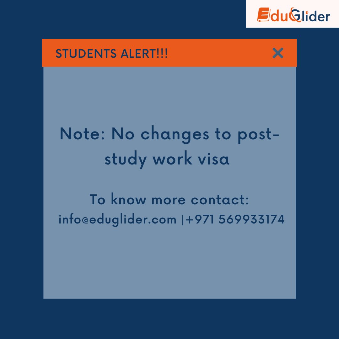 Rule changes in UK Student visa: Everything You Need To Know
Contact Eduglider for more information and expert guidance on the UK student visa rule changes.
Contact Ahmed Ali - at +971 569933174

#Eduglider #StudyAbroad #EducationAbroad #study #UK #UK #updates #studentsupdate
