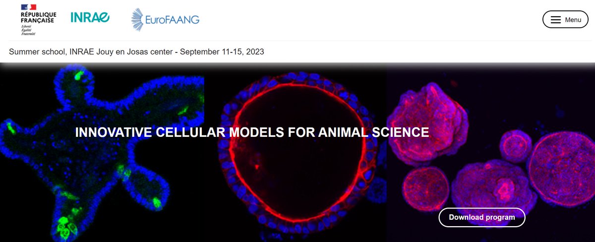 📌Fresh news!

🧬#EuroFAANG organize a Summer School!

Support the 3Rs (Replacement, Reduction and Refinement) through the use of organoids

 🗓️11 to 15 September 2023

👀More information: cutt.ly/0wqUObFZ

🐟🐖🐄🐑🐣