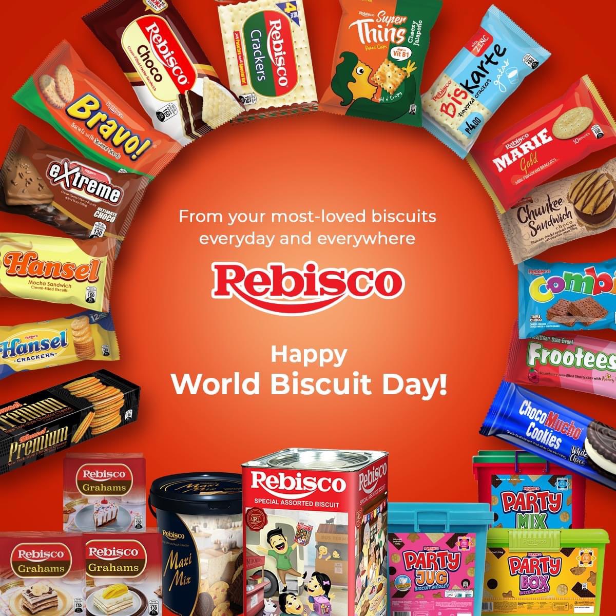 Bago ako matulog, gusto ko lang sabihin sa inyong lahat…

“Happy World Biscuit Day!”  Ang sarap ng feeling when we delight you with our most-loved Rebisco biscuits. Add to cart na ng inyong favorite Rebisco brands and enjoy them anytime, anywhere!