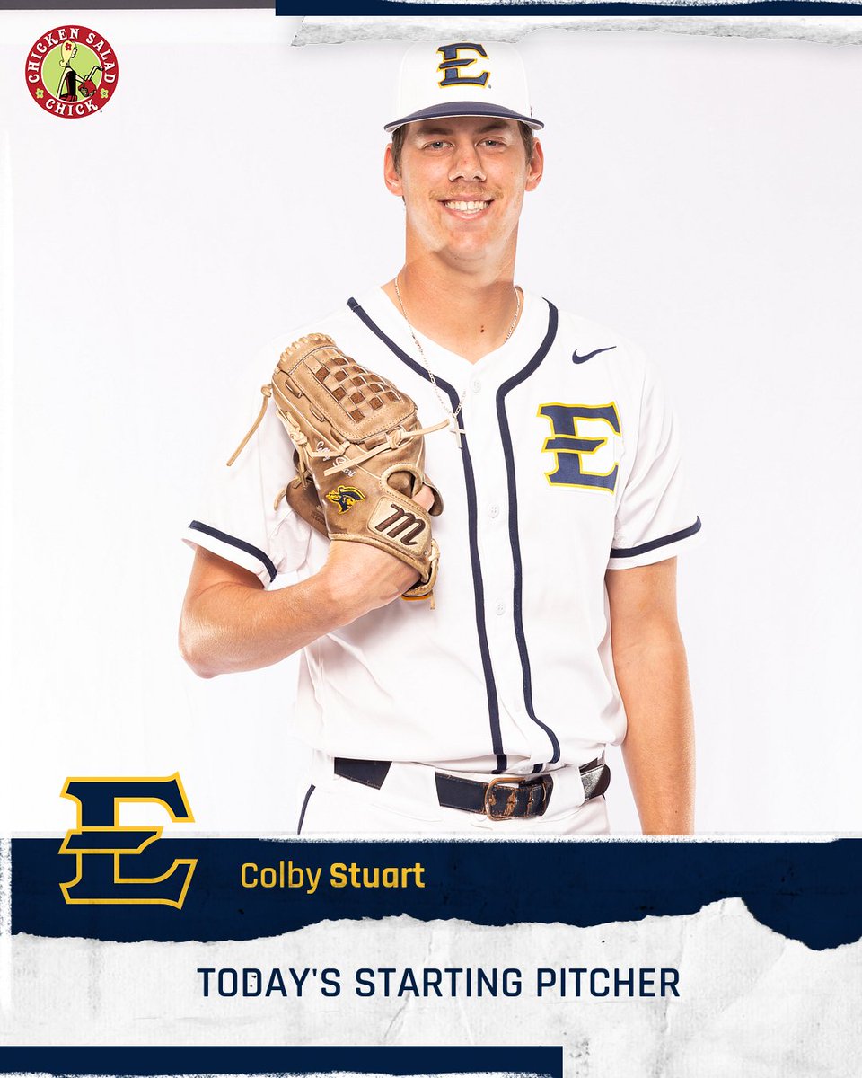 𝗪𝗲'𝗿𝗲 𝗿𝗲𝗮𝗱𝘆 𝘁𝗼 𝗿𝗼𝗰𝗸 𝗮𝗻𝗱 𝗿𝗼𝗹𝗹 🎸

@ColbyStuart30 will take the bump today for ETSU!

#BucsBaseball // #ETSUTough