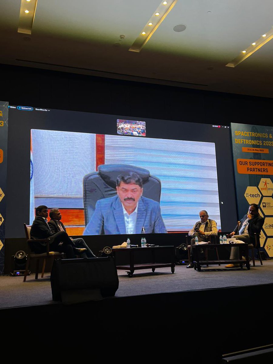 An excellent inaugural session on Day 2 of Spacetronics and Deftronics with Sanjay Gupta, Chairman IESA, Lt Gen Raj Shukla (R), Member UPSC, Lt Gen MU Nair, Signals Officer in Chief, Indian Army and Dr G Sateesh Reddy, Scientific Advisor to Hon’ble Raksha Mantri #iesa