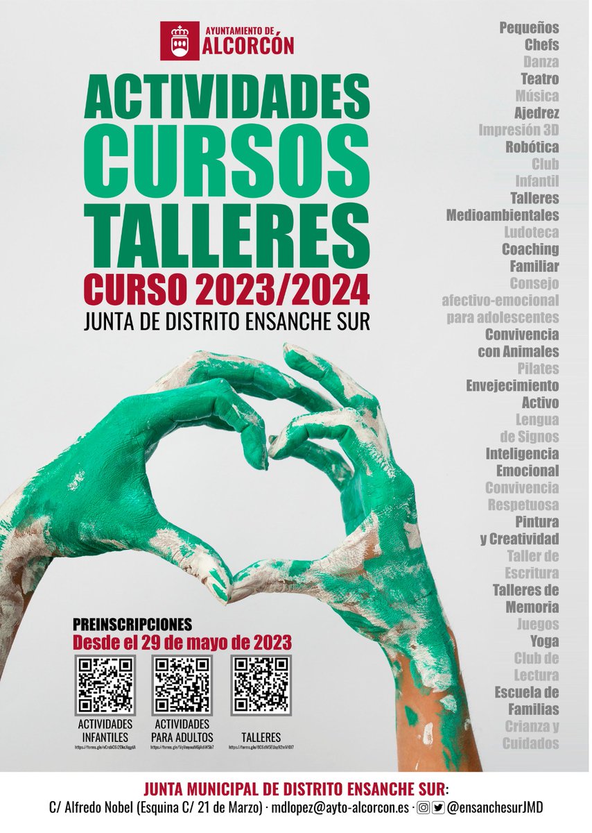 EnsancheSurJMD's tweet photo. INFO INFO INFO INFO INFO INFO
                  NOVEDADES
#ensanchesur #Alcorcón
@AlcorconDeporte @alcorconcultura @EnsancheSurJMD
@AmpaILaCatolica
@CEIPAgustinA
@EnsancheSurJMD
@ensancheando
👇👇👇👇👇👇👇👇👇👇👇👇 https://t.co/qv3UDjfzSC