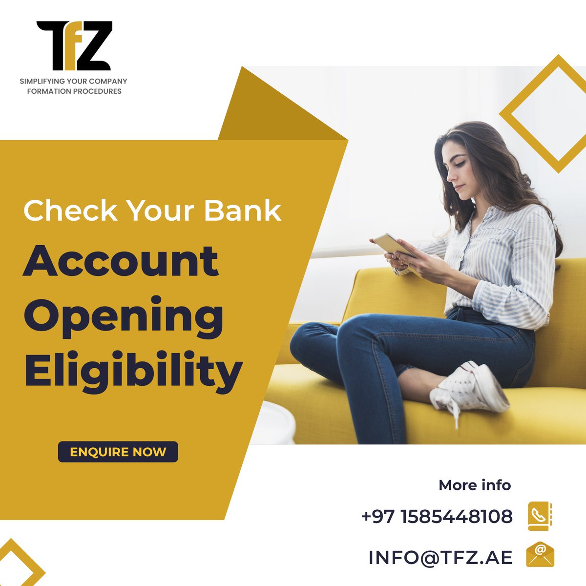 Contact us and get to know about the eligibilities required to open a bank account in Dubai.🎯
#businesssetup #businesssetupuae #businesssetupinuae #businesssetupdubai #businesssetupinDubai #businesssetupindubai #businesssetupservices #businesssetupsimplified