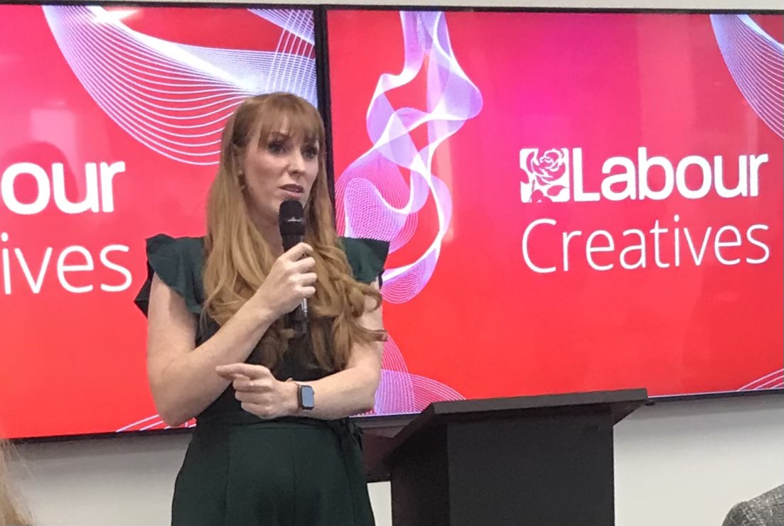 Grimmfest head honchos @SimeonH & @rachelrj13 attended the #labourcreatives event @itvstudios last night. Wonderful to talk to @AngelaRayner @LucyMPowell @RahmanCllr & many more people from the creative sector in the Northwest & hear  @UKLabour's vision 4 creative industries NW.