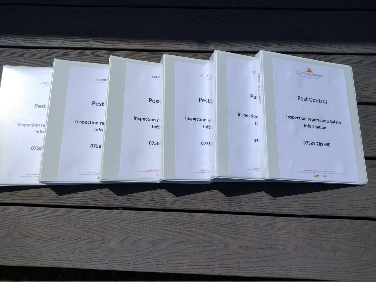 countrysolution's tweet photo. A morning preparing the inspection report files,  for six new pest service contracts starting next week all for one company. 
#foodhygiene #pestfree 

Country Solutions Pest Control Stockport https://t.co/akc2xqNgt1
