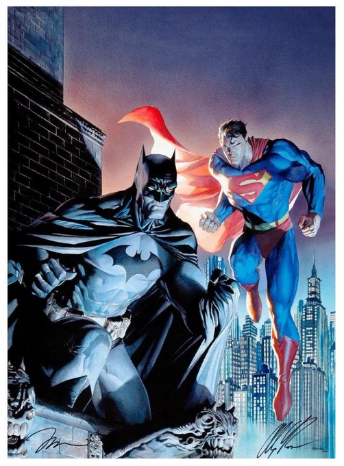With  #Superman #Batman #fridaymorning