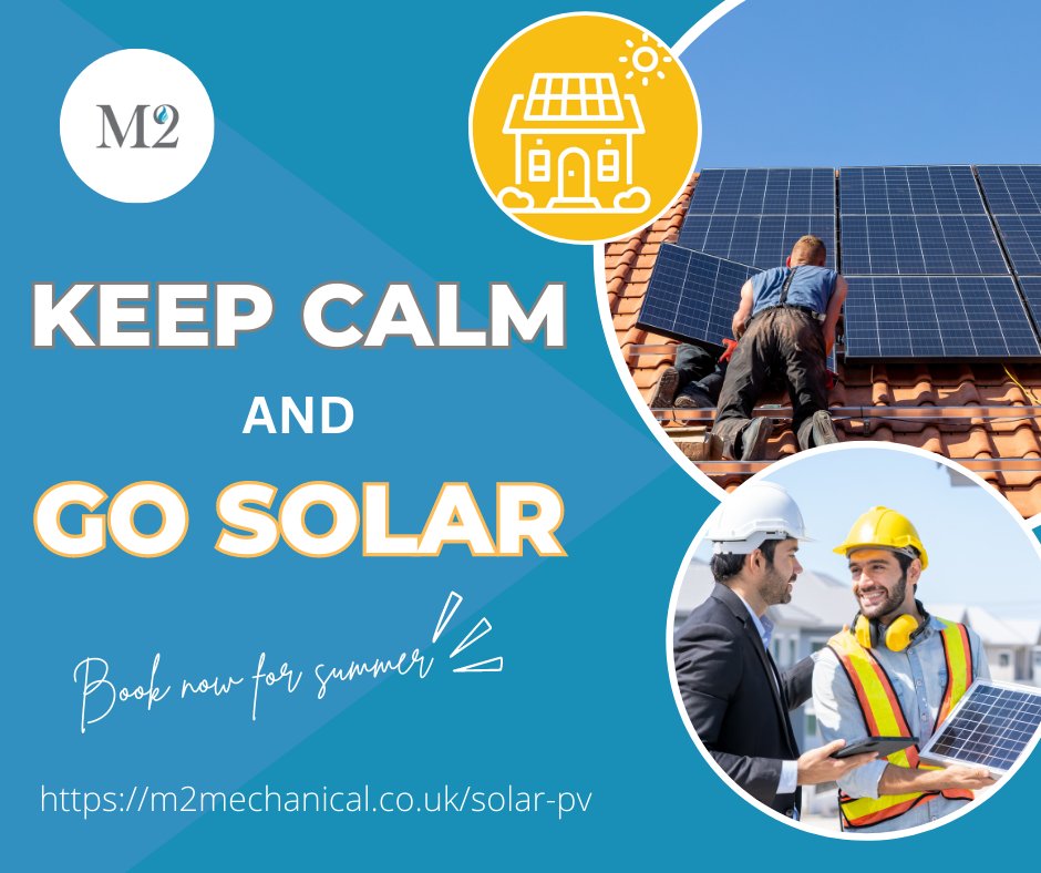 M2Air's tweet photo. Sun's out. #SolarPower time!

It's not too late to make the most of the sunshine and stop paying high electricity bills.

Book now to go #solar.

📞 Call 01280 460 019
✉️ Email enquiries@m2mechanical.co.uk
🌐 https://t.co/vWtpvKrg7M https://t.co/aGYRyuCZEH
