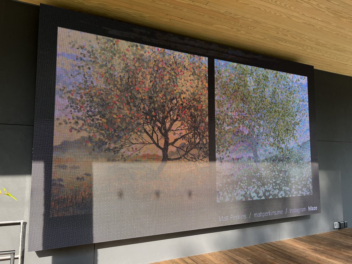 nudoru's tweet photo. I went to @birkdalevillage to get one more look at the Arboretum WIPs on display 🤩 #generativeart https://t.co/DCgu3Mfiep