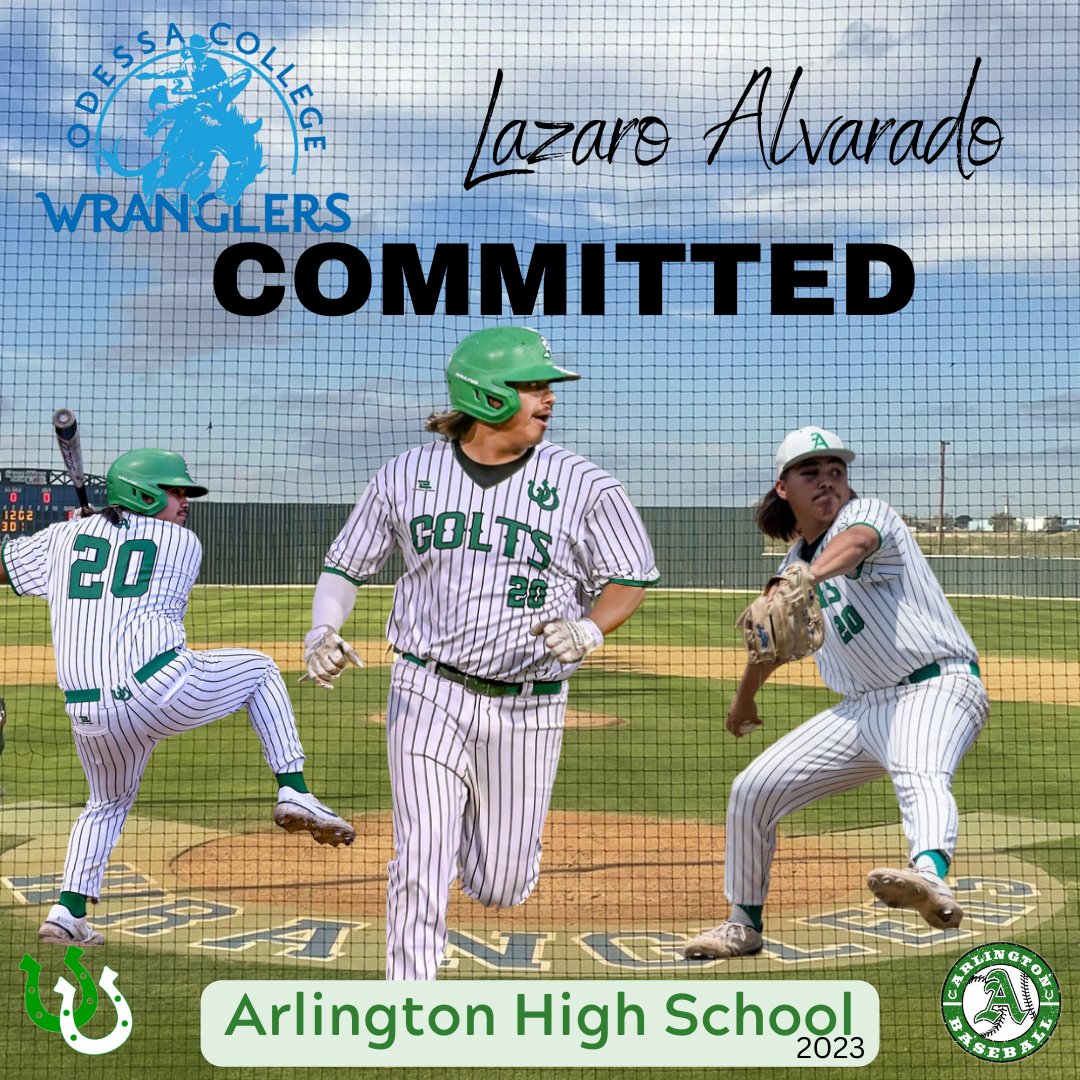 AHSColtBaseball (@ahscoltbaseball) on Twitter photo 8-6A District MVP Lazaro Alvarado <a href="/lazooo2023/">Lazaro Alvarado</a> has committed to <a href="/OdessaCBaseball/">Odessa College Baseball</a>. We will miss him in the Green and White but look forward to seeing what he does as a Wrangler. 8-6A District MVP Lazaro Alvarado <a href="/lazooo2023/">Lazaro Alvarado</a> has committed to <a href="/OdessaCBaseball/">Odessa College Baseball</a>. We will miss him in the Green and White but look forward to seeing what he does as a Wrangler.