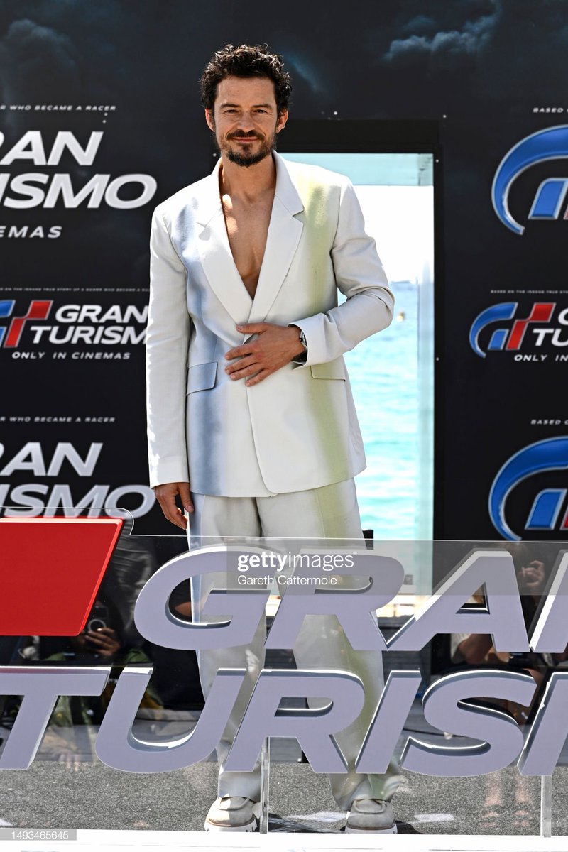 Orlando Bloom at the Gran Turismo photocall in Cannes today!